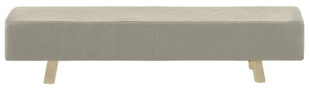 vidaXL Voetenbank 120x28x26 cm stof crèmekleurig
