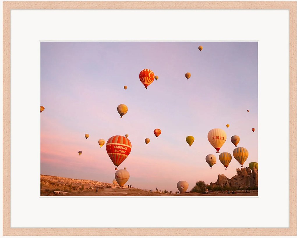 Ingelijste digitale print Globes Sunset
