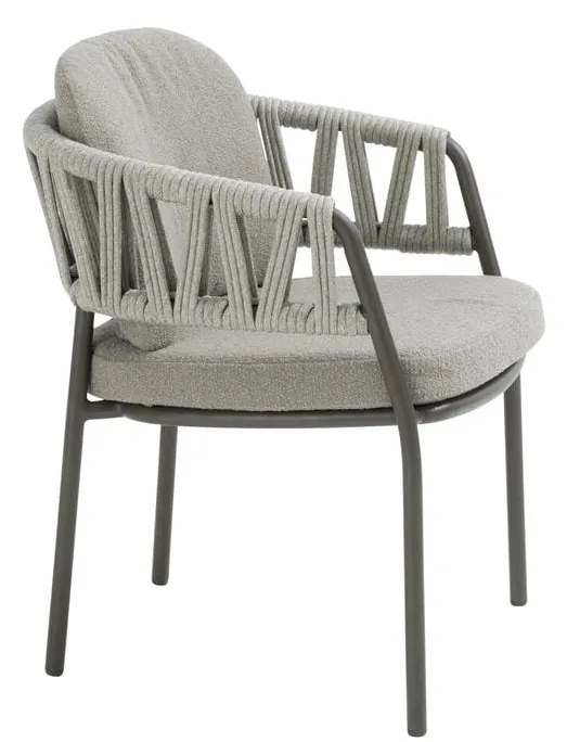 Taste by 4 Seasons Calma tuinset terre met Prado tafel 130 cm Tuinstoel   bruin weerbestendig