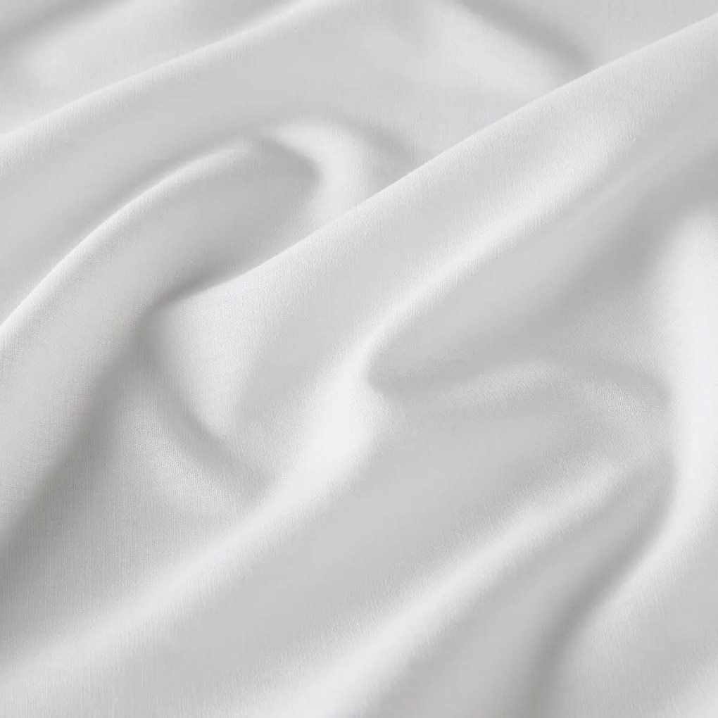 Gordijn in halflinnen afgewerkt met strikjes en oogjes, Lincot