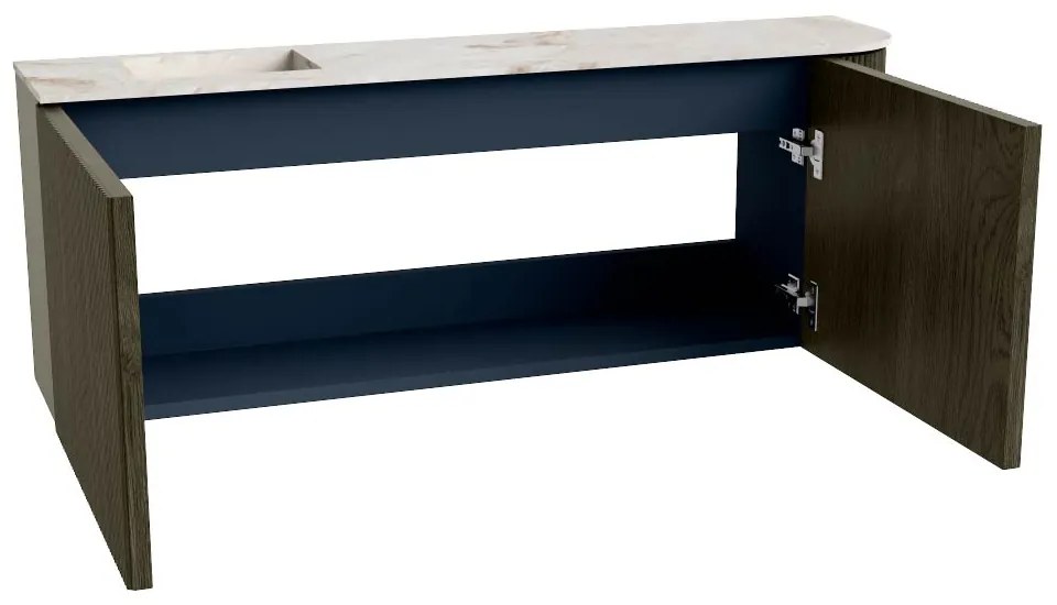Mondiaz Joya DLux 110cm toiletmeubel ronding rechts shadow met wastafel faye links 1 kraangat frappe