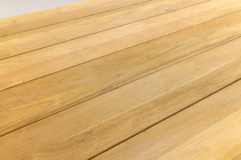 Rome teak tuintafel 320 x 100 cm. - Natural brown OP=OP