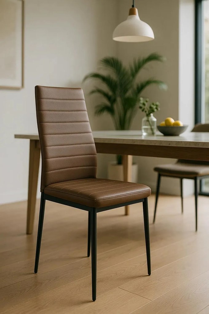 Pak 4 Lauter Kunstlederen Stoelen