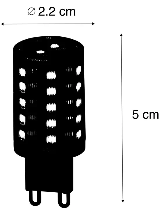 Set van 5 Smart G9 LED lampen 2,5W 250 lm 2700K