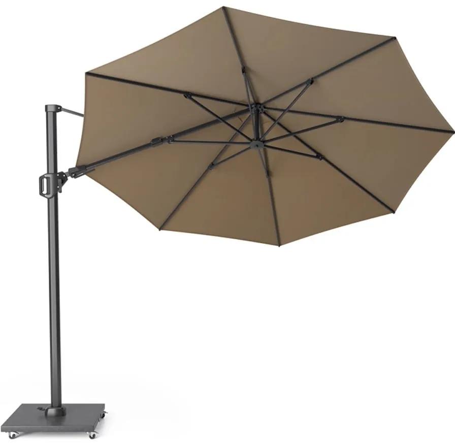 Challenger T2 zweefparasol 350 cm rond taupe