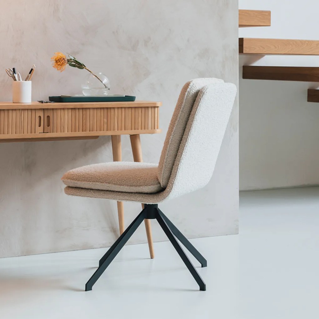 Zuiver Tyler Moderne Boucle Eetkamerstoel
