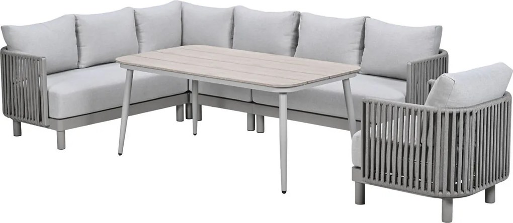 Garden Impressions Andong lounge dining set 6-delig - taupe