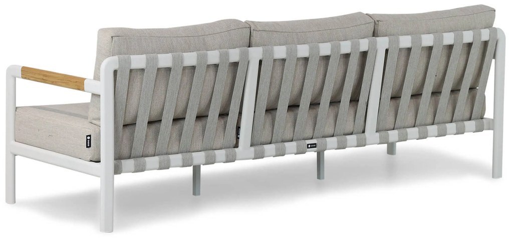 Stoel en Bank Loungeset 5 personen Aluminium Wit Coco Avellino