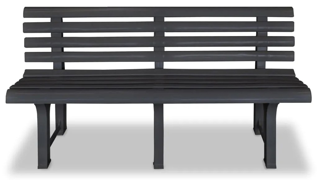 vidaXL Tuinbank 145,5 cm kunststof antraciet