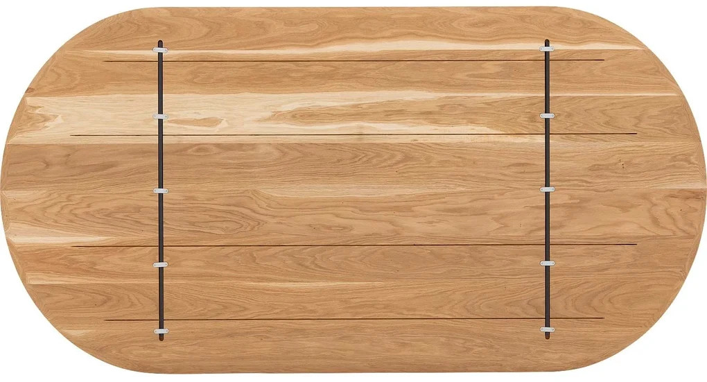 Goossens Excellent Eettafel Floyd, Semi rond 180 x 100 cm