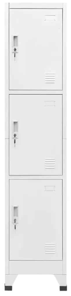 vidaXL Lockerkast met 3 vakken 38x45x180 cm