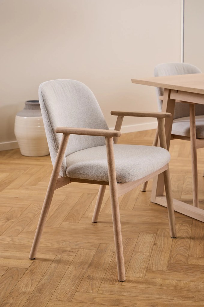 RODERIC Beige (Apia 453)/geolied - HOUTEN STOEL VOOR WOONKAMER, EETKAMER, KEUKEN RETRO