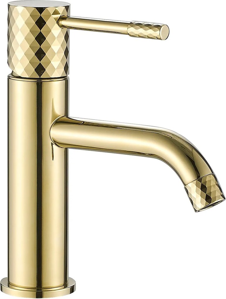 Wastafelkraan Rea Lungo Diamond Gold Low