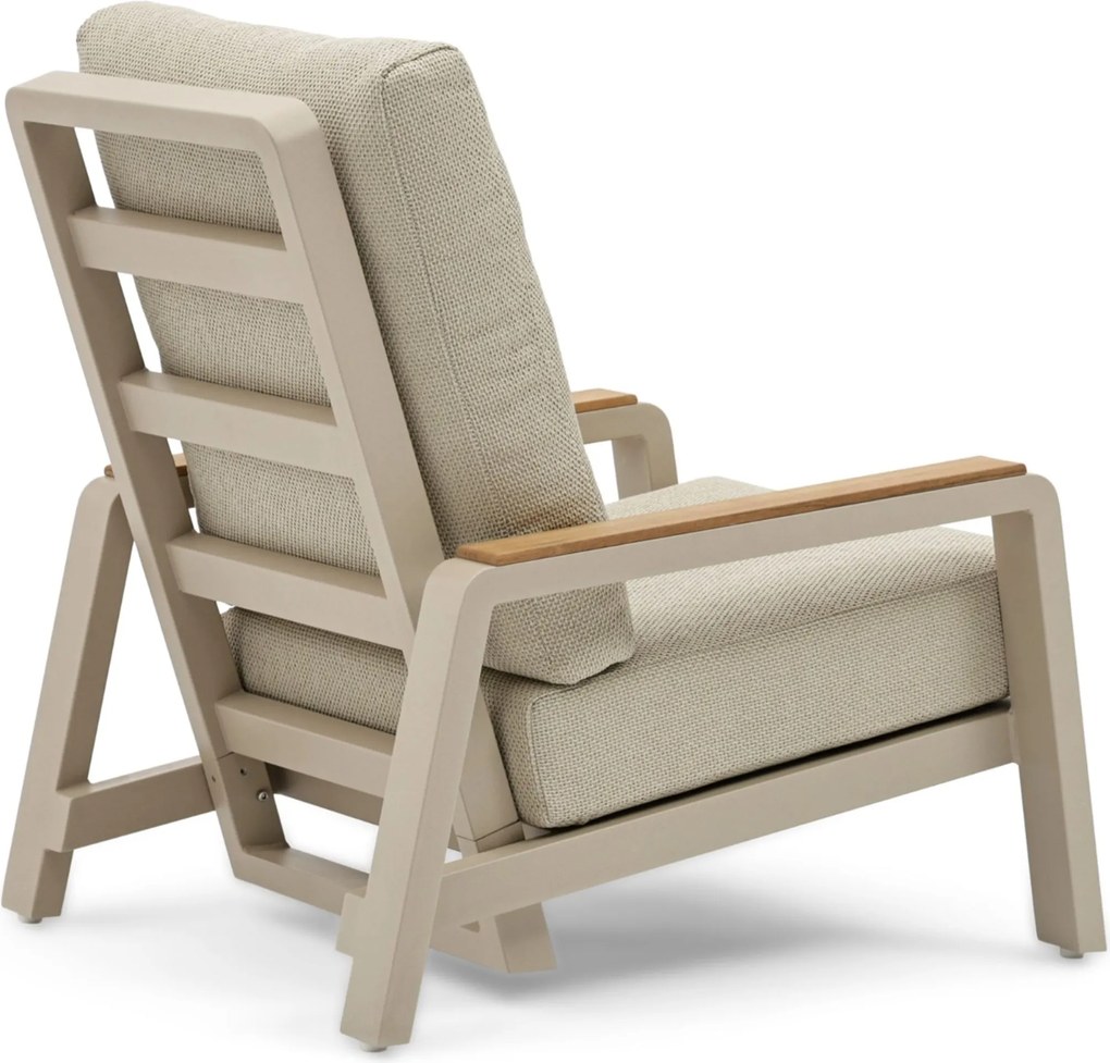 Stoel en Bank Loungeset 5 personen Aluminium Zand/Beige  Osmen Manly