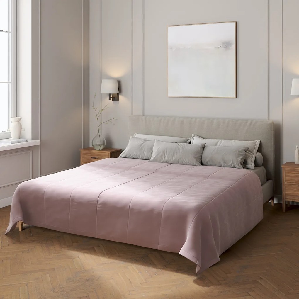 Dekoria Sprei Velvet, roze