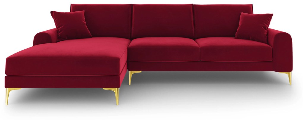 4.5-zitshoekbank Madara links velvet | Mazzini Sofas