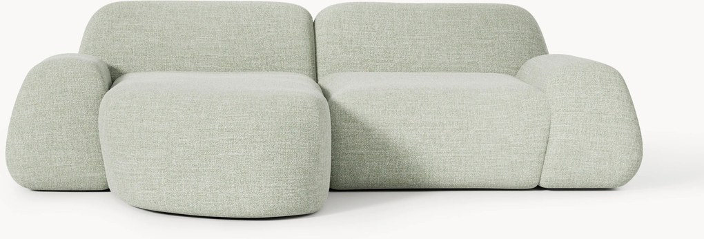 Modulaire bouclé hoekbank Wolke (3-zits)