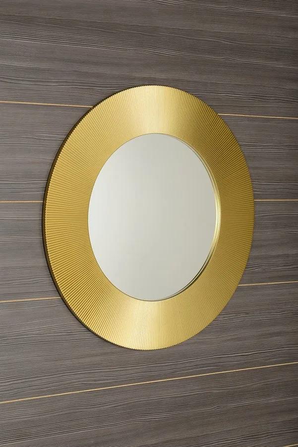 Sapho Sunbeam gouden ronde spiegel 90cm
