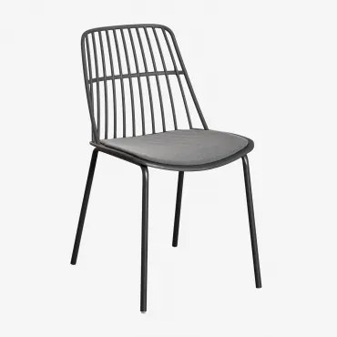 Pakket Van 2 Maeba Tuinstoelen Grijs – Grafiet - Sklum