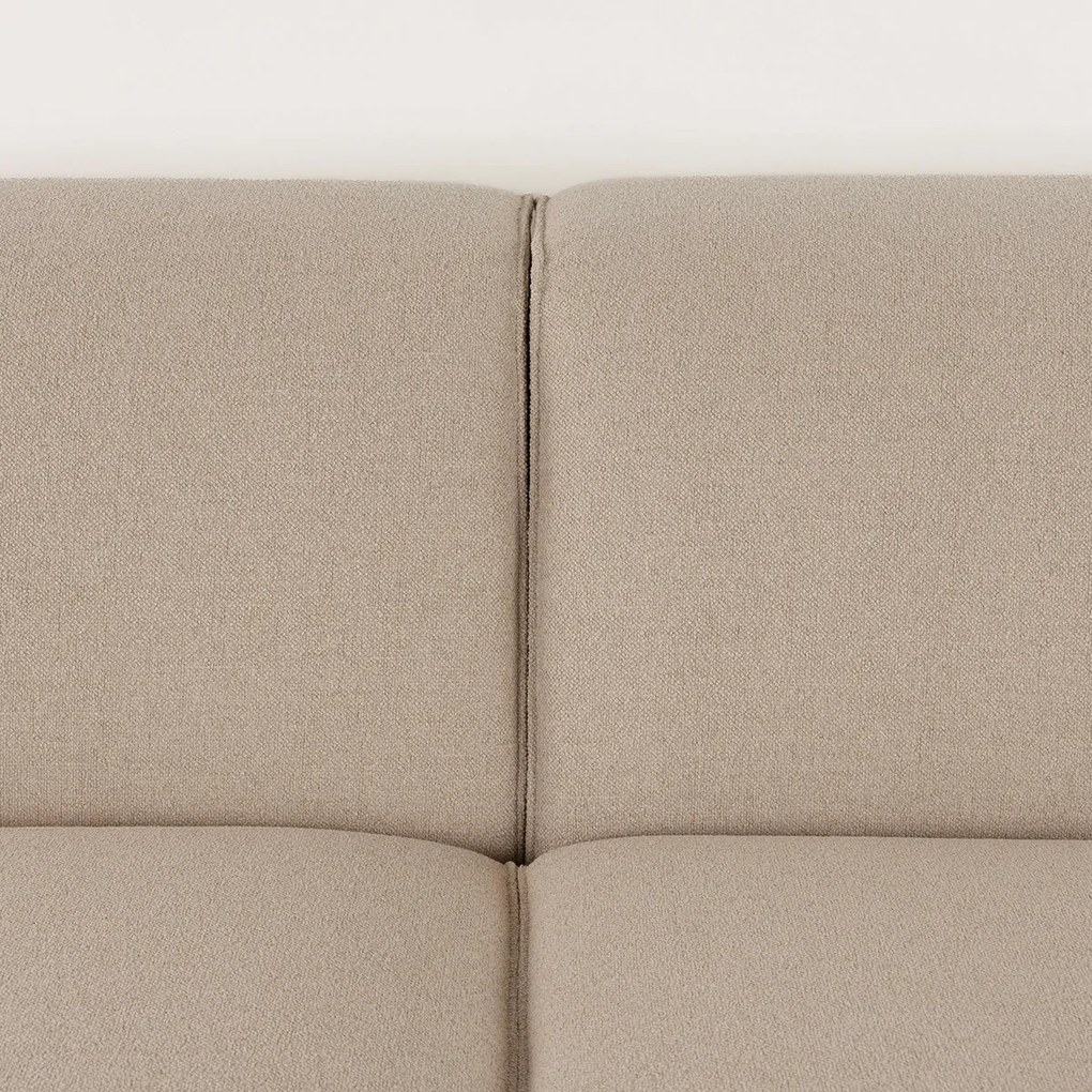Zuiver Milka Cappuccino Design Bank Met Chaise Longue Rechts Cappuccino