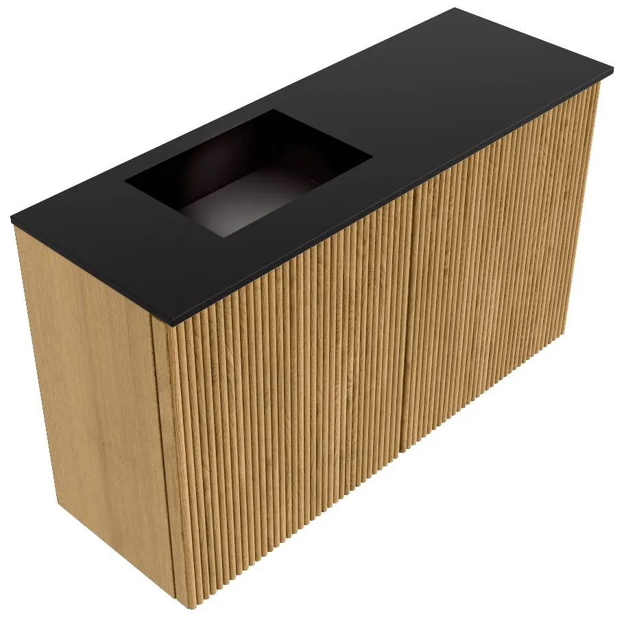 Mondiaz Joya 70cm toiletmeubel oak met wastafel faye links 1 kraangat urban