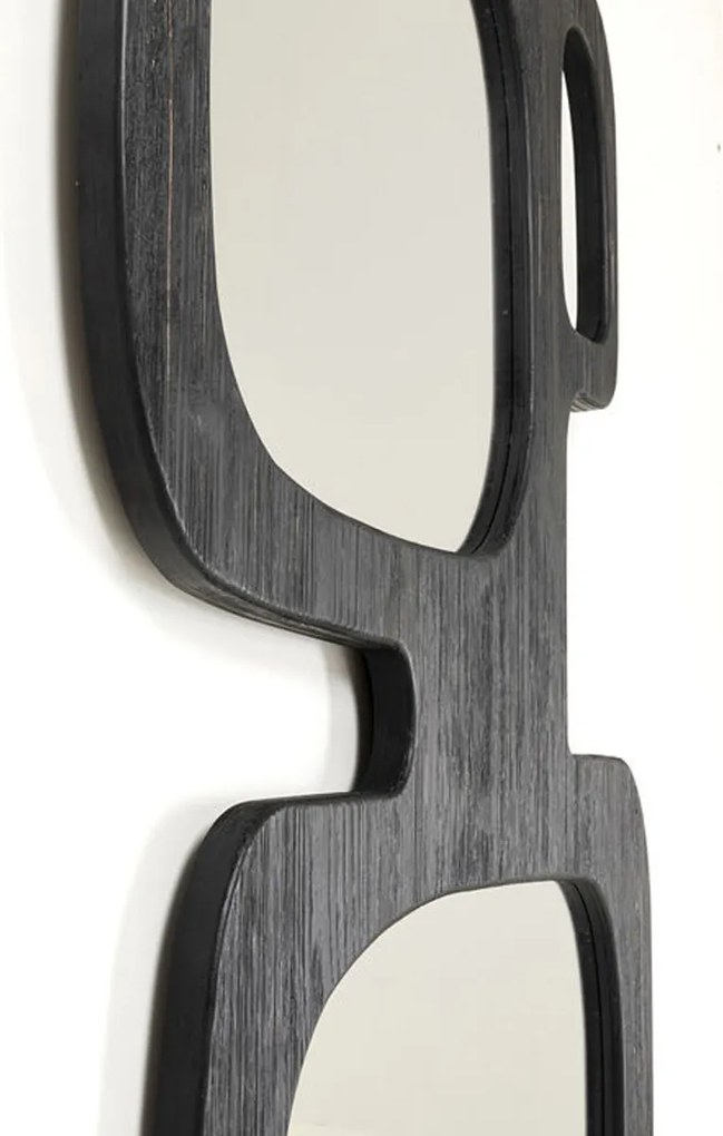 Grote Spiegel Organisch Zwart Hout - 89x199cm