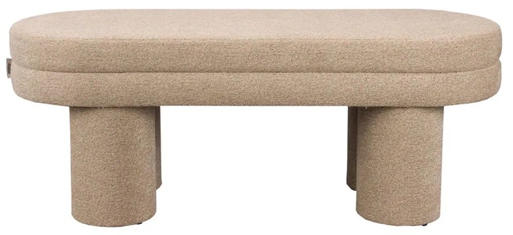 Dutchbone Fern Bankje Beige Boucle Stof