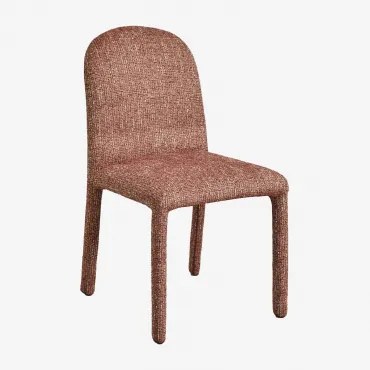 Set Van 4 Eetkamerstoelen In Stof Riga Terracota - Sklum