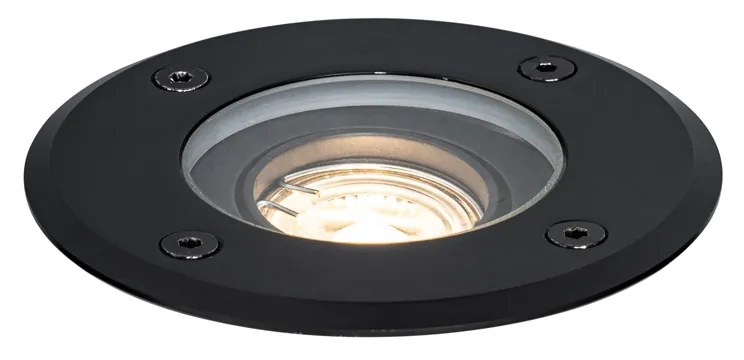 Set van 6 Moderne buiten grondspots zwart 35 mm verstelbaar IP65 - Delux Modern GU10 IP65 Buitenverlichting