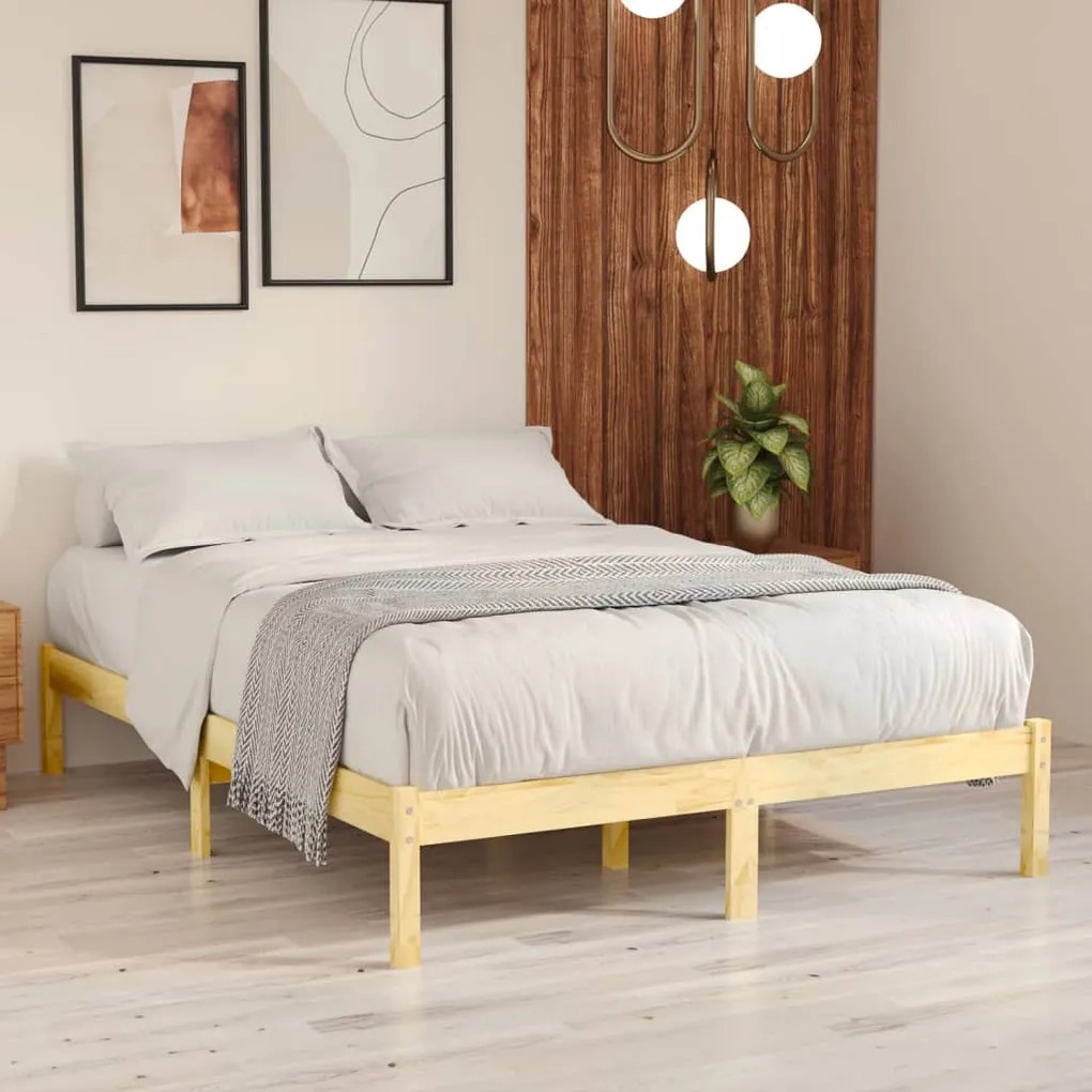 vidaXL Bedframe massief hout 180x200 cm 6FT Super King