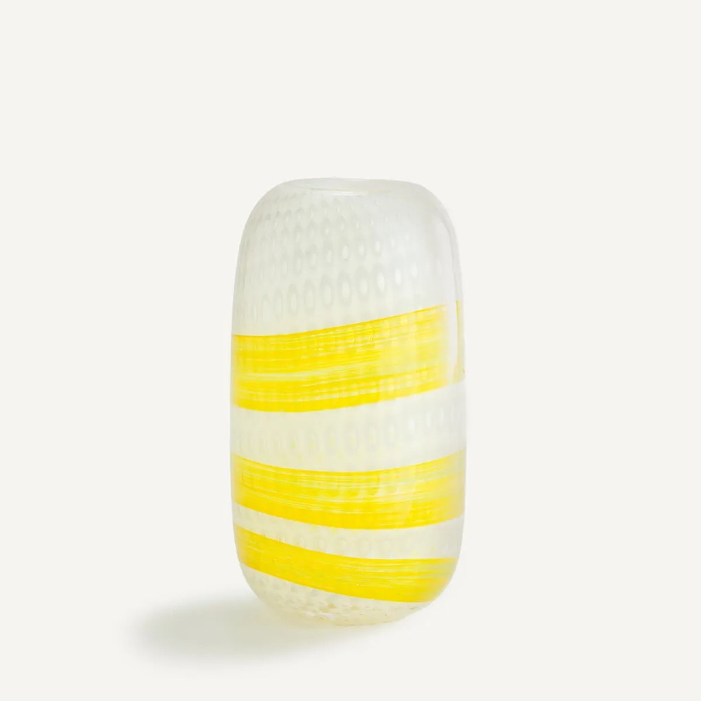 Flesvaas van geblazen glas, H32,5 cm, Stine