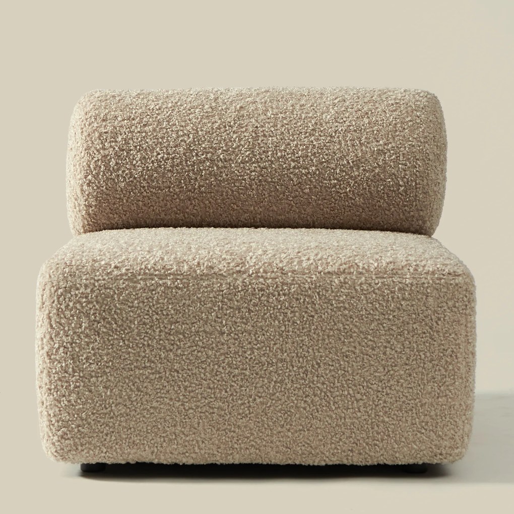 Fauteuil Met Ronde Rugleuning Ivoor