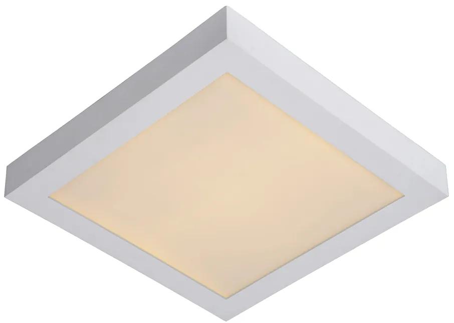 Lucide Brice vierkante plafondlamp 30cm 30W wit