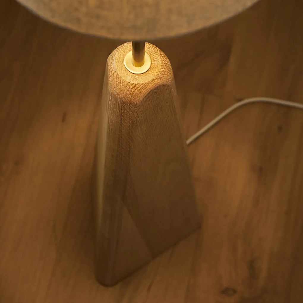 Lamp in massief eik, Nestwood