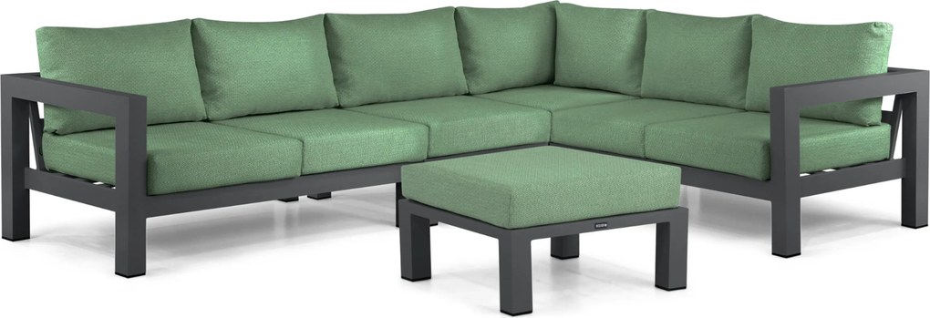 Hoek loungeset 6 personen Aluminium Grijs Lifestyle Garden Furniture Luca