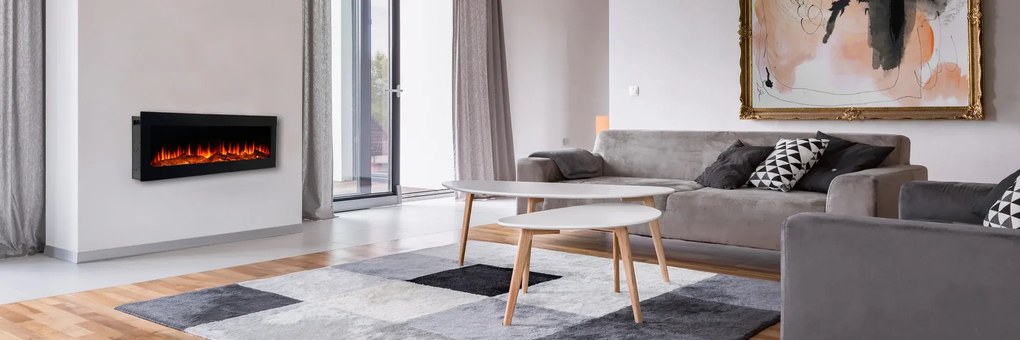 LumberQ In- opbouwsfeerhaard Kira 120 x 35 x 12,5 cm