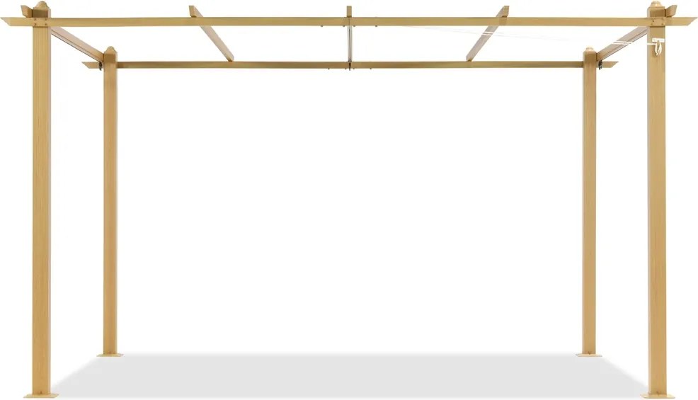 Barbados 3 x 4 m houten tuinpunt metalen terras pergola frame