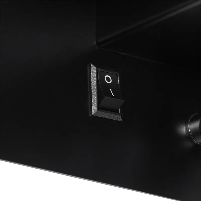 Moderne wandlamp zwart incl. LED met USB - Thijs
