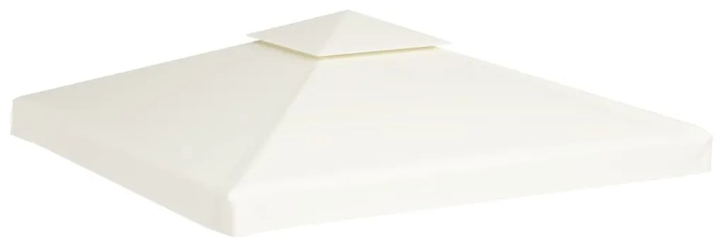 vidaXL Vervangend tentdoek prieel 310 g/m² 3x3 m crèmewit