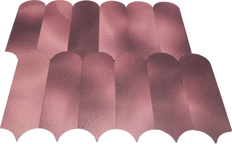 Zelfklevende Mozaïektegels Metaal | Arch Roze | 28,8×29,8 cm | Keuken, Bad & WC