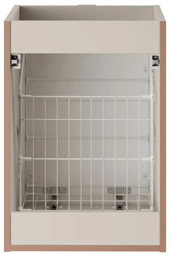 Comad Bella Cashmere onderkast 40x45cm met wasmand taupe