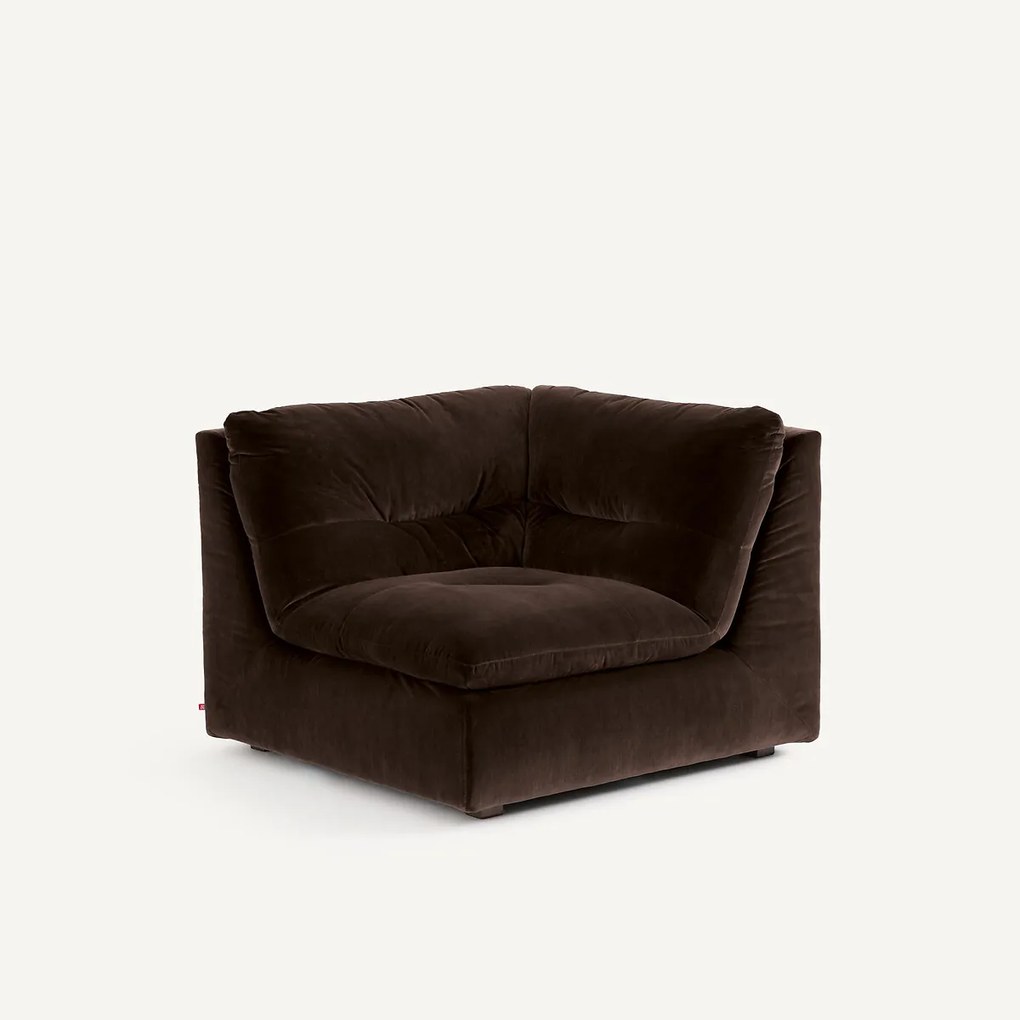 Modulaire 90° hoek in fluweel, GIULIANO