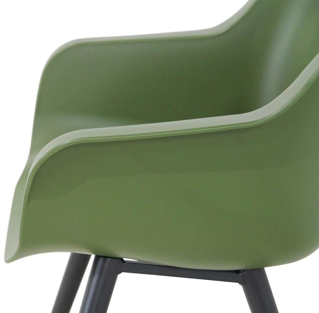 Tuinstoel Kunststof Groen Hartman Sophie studio moss green - met gratis kussen