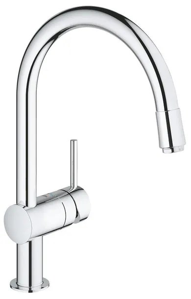 GROHE Minta Keukenkraan - hoog - draaibare/uittrekbare ronde uitloop - chroom 32918000