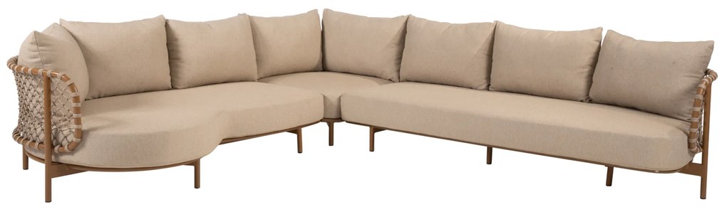 Martinique modulaire hoek loungeset 3 delig amber 4 Seasons Outdoor