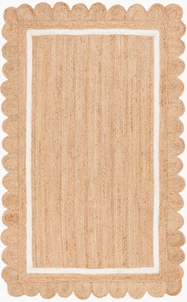 Laagpolig juten vloerkleed Marlowe