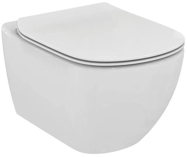 Ideal Standard Tesi wand wc keramiek Aquablade 53,5x36,5cm wit met wc zitting softclose wit T354601