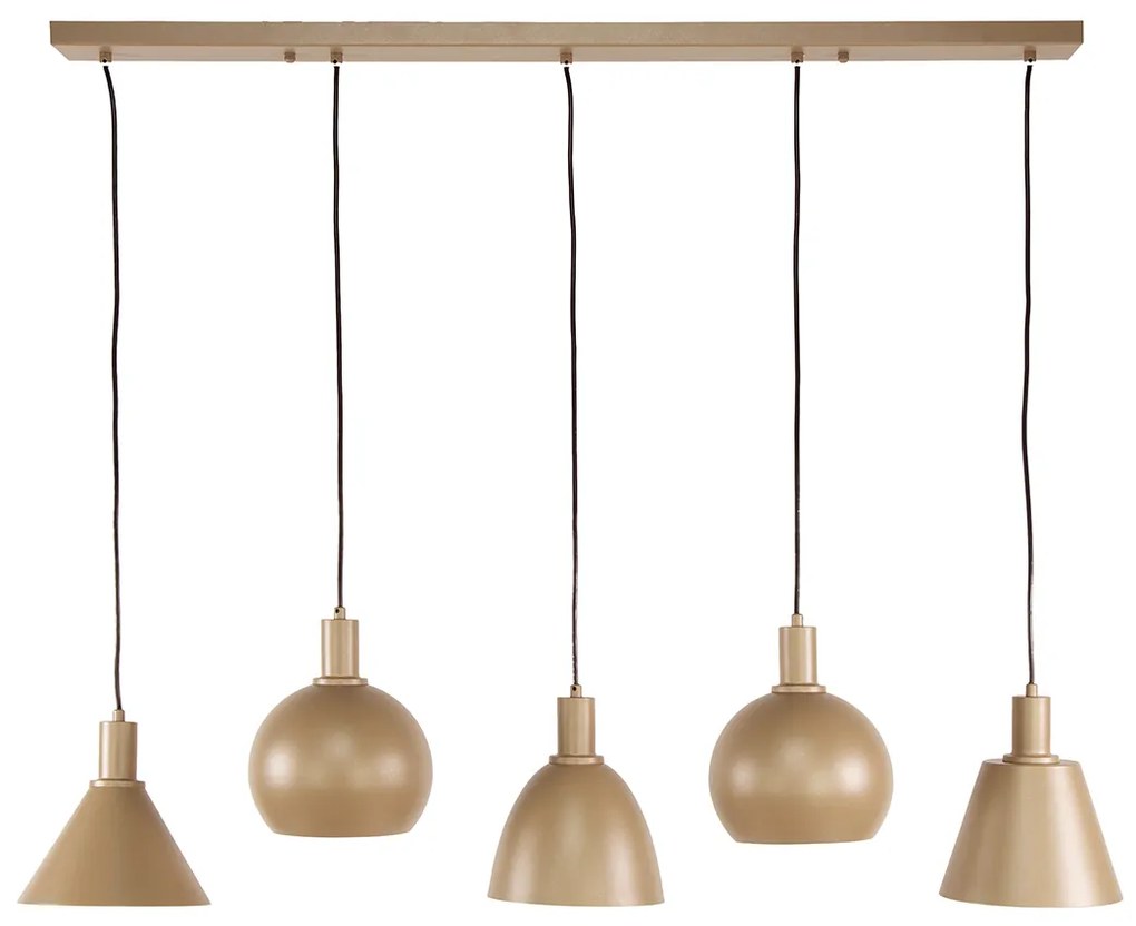 Hanglamp Mix 5-lichts Beige