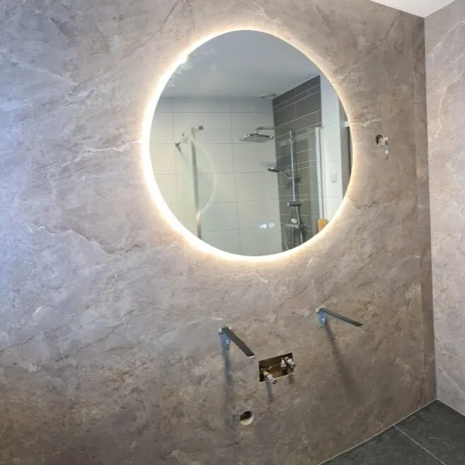 SPC Marmer Wandpaneel MAT Grigio Terra Lucente 260x122x0.3cm