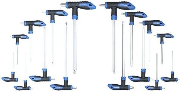 Hyundai T-greep sleutelset 16-delig